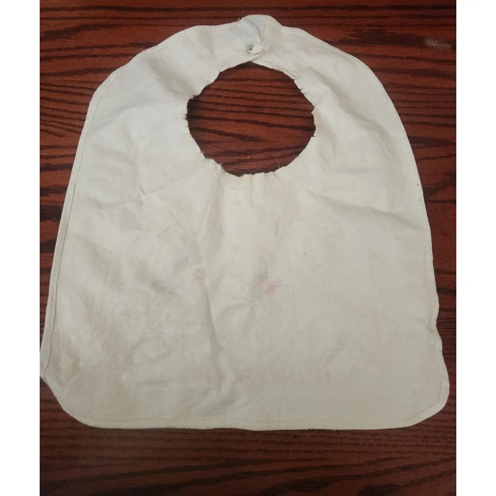 Vintage On The Farm Baby Bib Kitchy Barn Cat‎ Dog Chicken Duck Horse 70s